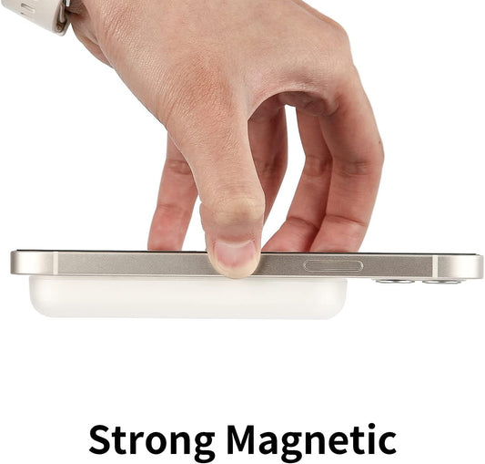 باوربانك آبل مغناطيسي : بطارية ثانية زيادة لجوالك — ما يخلص معك مرة ثانية — متوافق مع أيفون 12-13-14-15-16 و 17